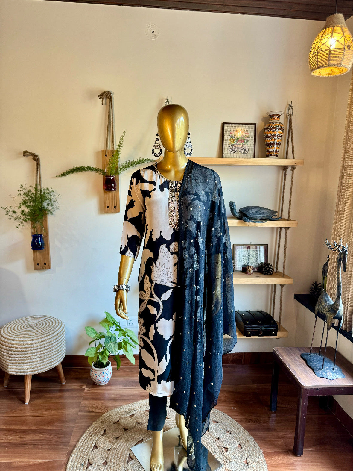 Sabiyah Black Chinnon Suit I Param Iqbal