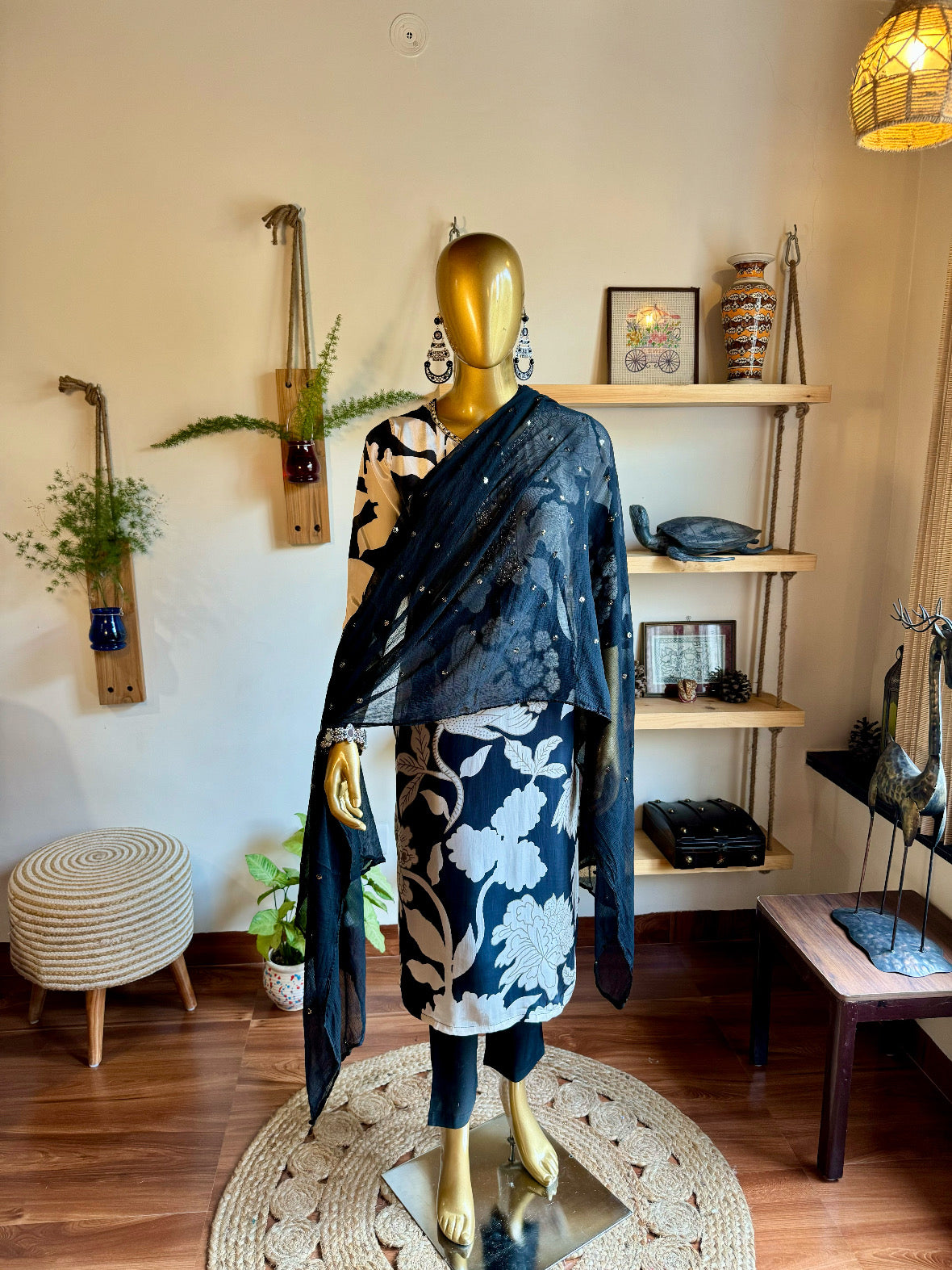 Sabiyah Black Chinnon Suit I Param Iqbal