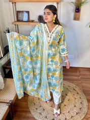 Jahnavi Cream Cotton Suit | Param Iqbal