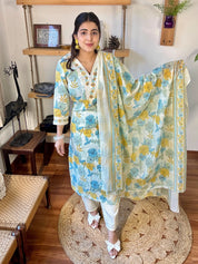 Jahnavi Cream Cotton Suit | Param Iqbal