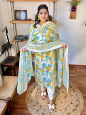 Jahnavi Cream Cotton Suit | Param Iqbal