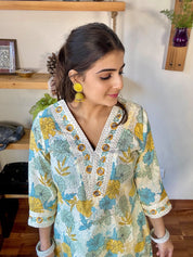 Jahnavi Cream Cotton Suit | Param Iqbal