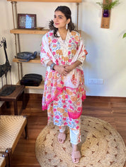 Aadhya Cream Cotton Suit | Param Iqbal
