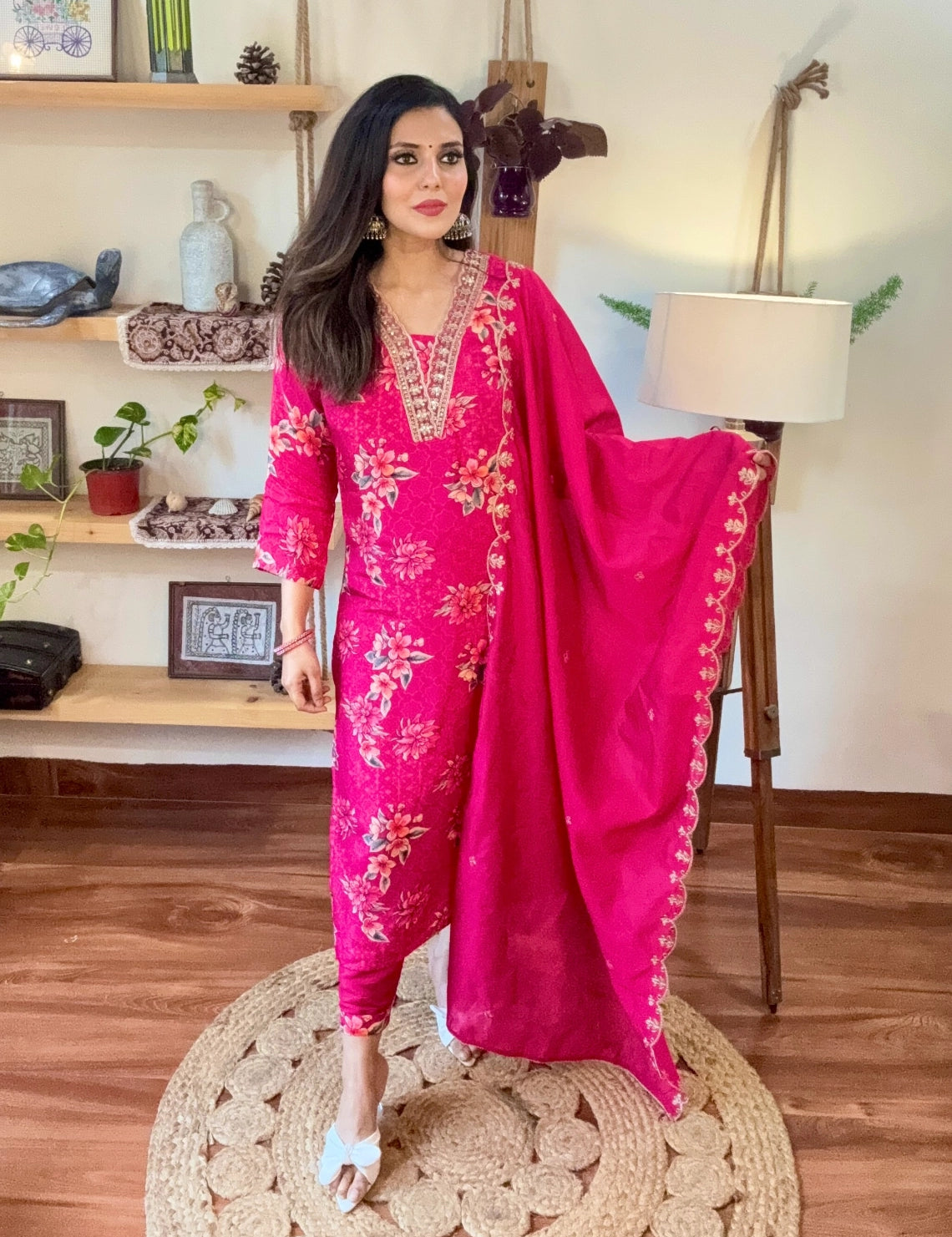 Alizeh Pink Muslin Suit | Param Iqbal