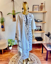 Aafrin White Cotton Kurta Set - Param Iqbal