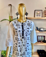 Aafrin White Cotton Kurta Set - Param Iqbal