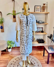 Aafrin White Cotton Kurta Set - Param Iqbal