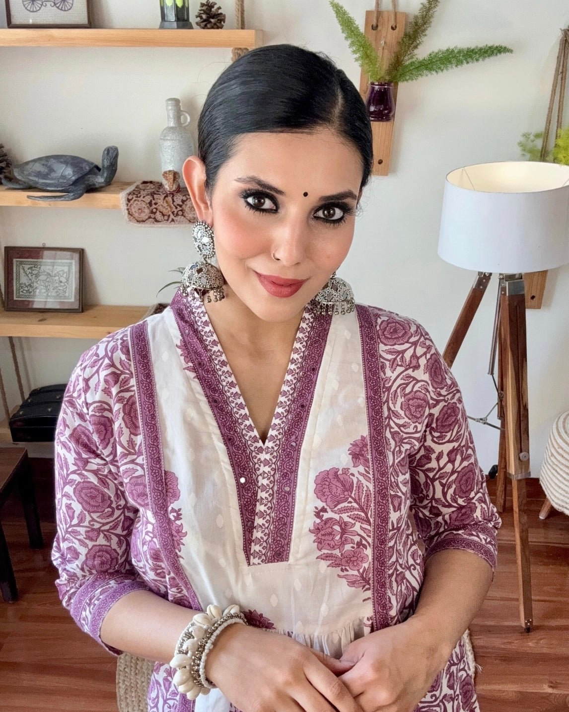 Aaliyah White Cotton Kurta Set - Param Iqbal