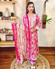 Anum Pink Cotton Kurta Set - Param Iqbal