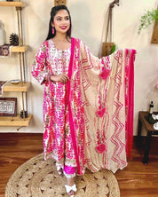 Anum Pink Cotton Kurta Set - Param Iqbal