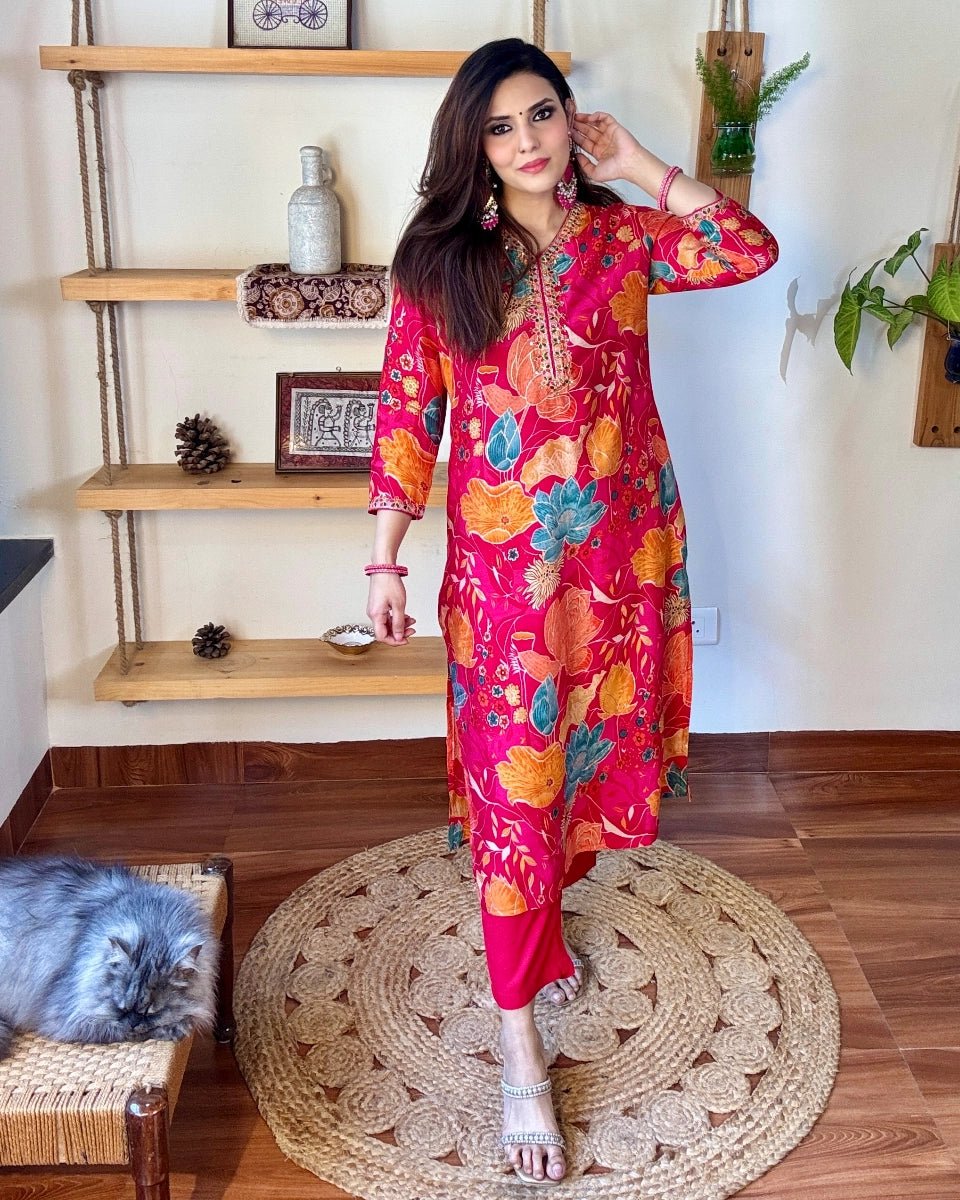 Devanshi Pink Muslin Suit - Param Iqbal