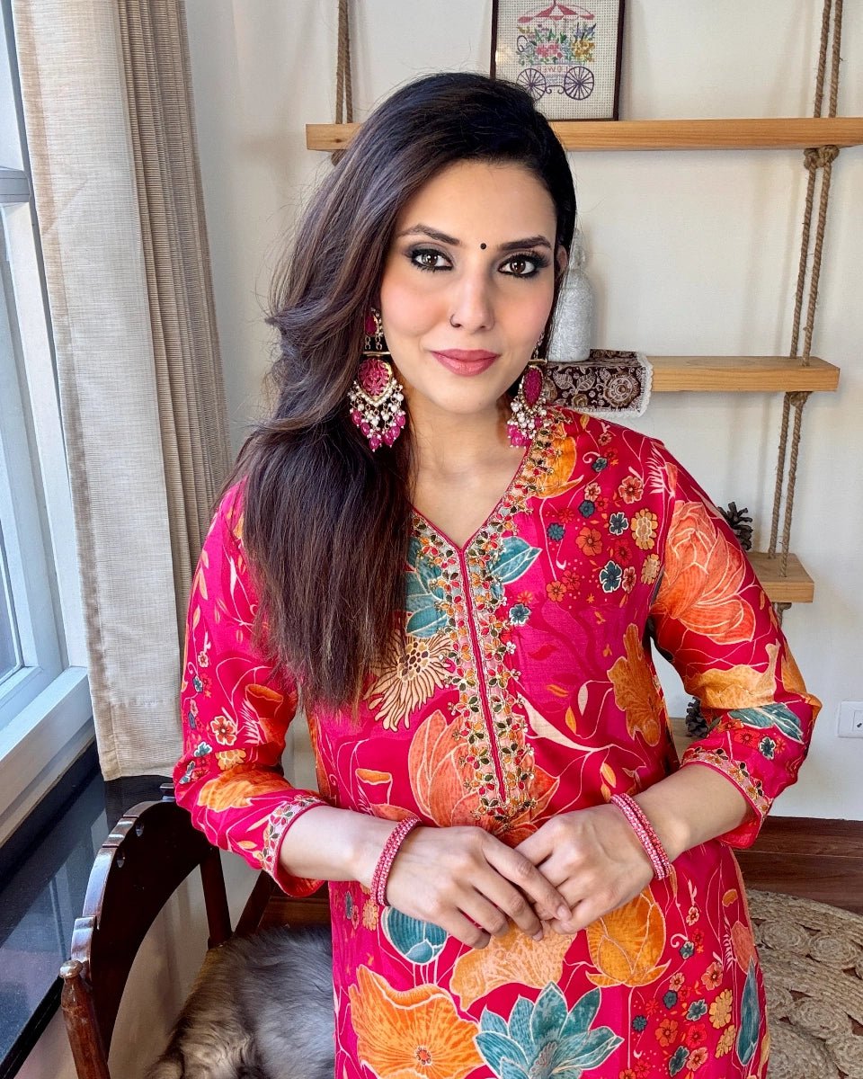Devanshi Pink Muslin Suit - Param Iqbal