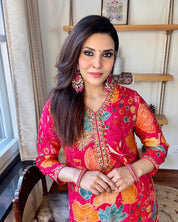 Devanshi Pink Muslin Suit - Param Iqbal