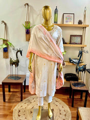 Haniya Cream Cotton Kurta Set - Param Iqbal