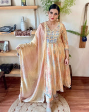 Imara Pastel Yellow Cotton Kurta Set - Param Iqbal