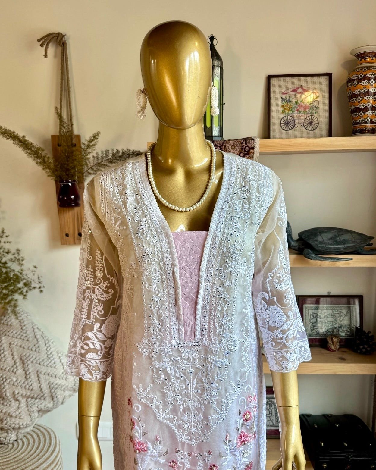 Kiara Pink Organza Kurta Set - Param Iqbal