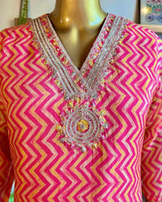 Mahira Orange Organza Kurta Set - Param Iqbal