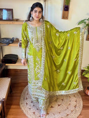 Naaz Mehendi Green Kurta Set - Param Iqbal
