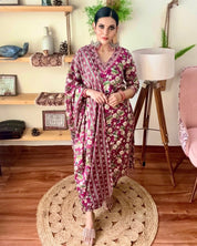 Shireen Pink Cotton Kurta Set - Param Iqbal