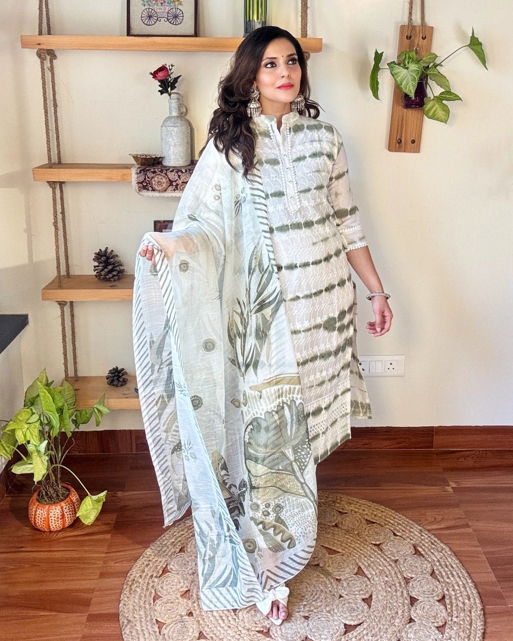 Tara White Cotton Kurta Set - Param Iqbal