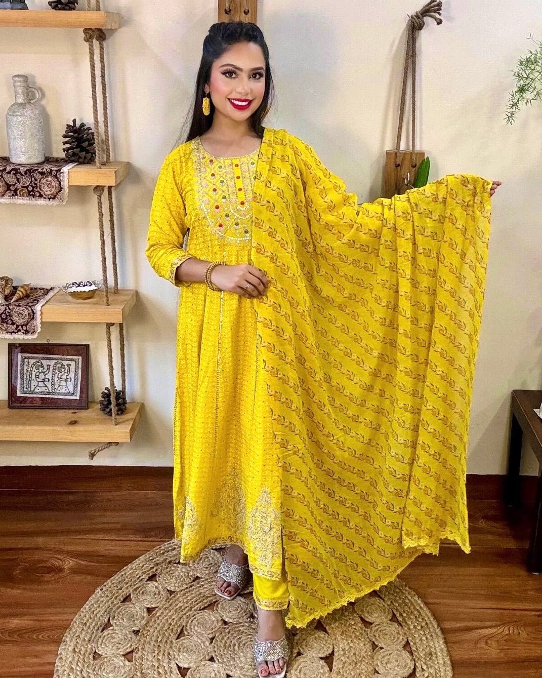 Urooj Yellow Cotton Kurta Set - Param Iqbal